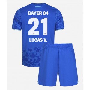 Bayer Leverkusen Lucas Vazquez #21 Jalkapallovaatteet Lasten Kolmas peliasu 2025-26 Lyhythihainen (+ Lyhyet housut)